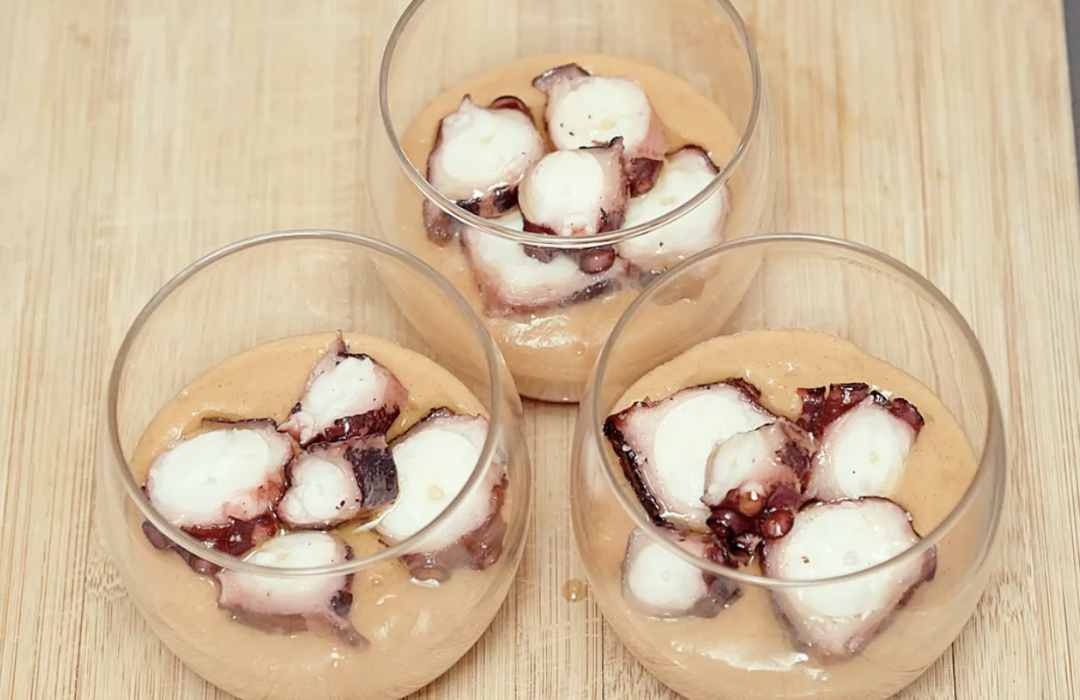 Vasitos de pulpo
